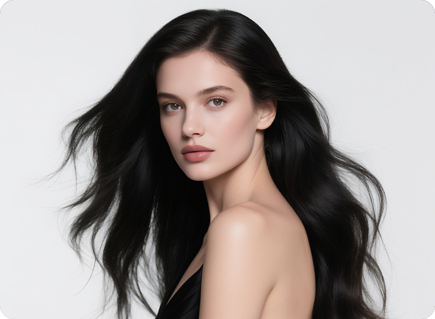 Device illustration showing red and near-infrared light reaching different depths